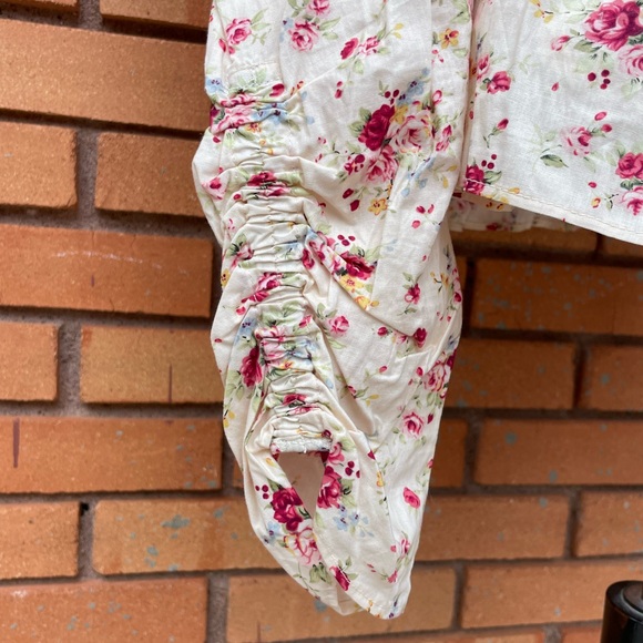 NWT Hyacinth House Floral Peplum Blouse Size XS - Picture 15 of 16